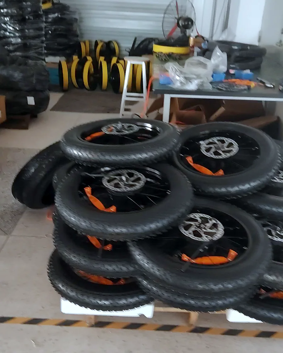 Wheel and hub stock — JRX facility, Huizhou